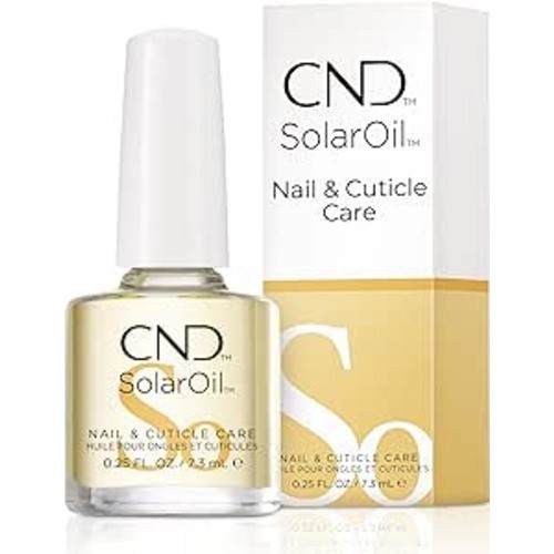 زيت CND SolarOil للأظافر والجلد المحيط بجوجوبا وفيتامين E - 0.25 أونصة (7.3 مل)
