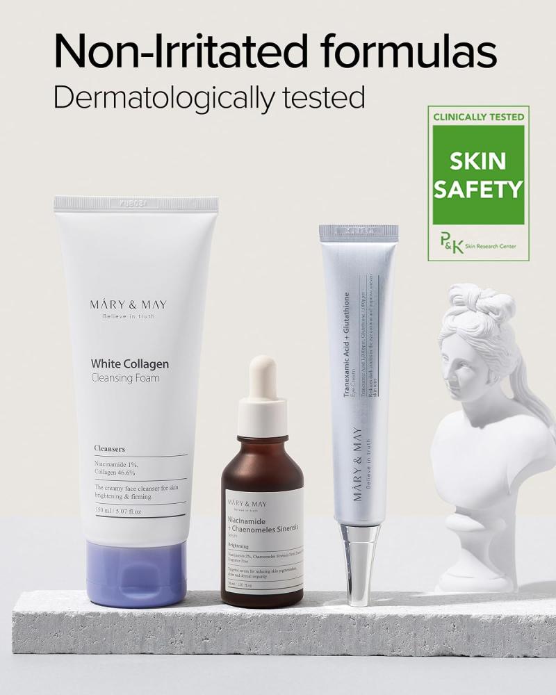 Mary&May Niacinamide Chaenomeles Sinensis Serum 1.01 Fl Oz / 30ml | Dark spots Care, Reduce Oil, Improve Uneven Skin Tone, Fragrance Free, Korean Skincare, marynmay…