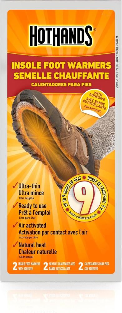 Insole Foot Warmers with Adhesive Value Pack (5-Pairs)