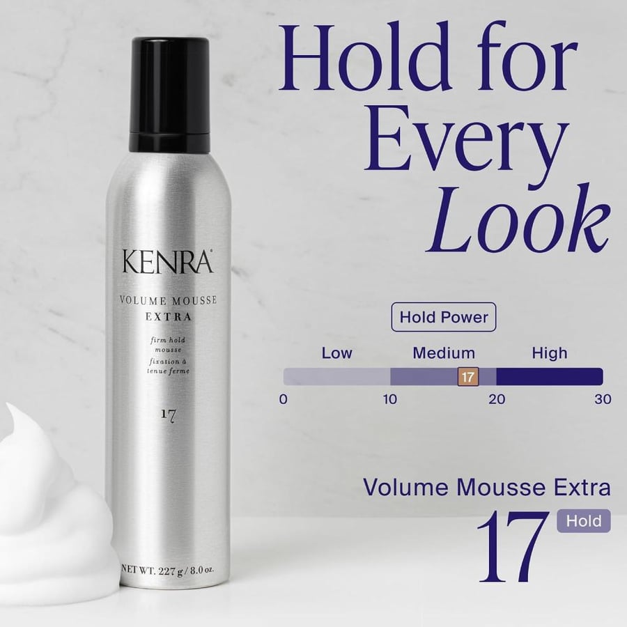 Kenra Professional Volume Mousse Extra 17 | Firm Hold Mousse | All Hair Types | 8 oz