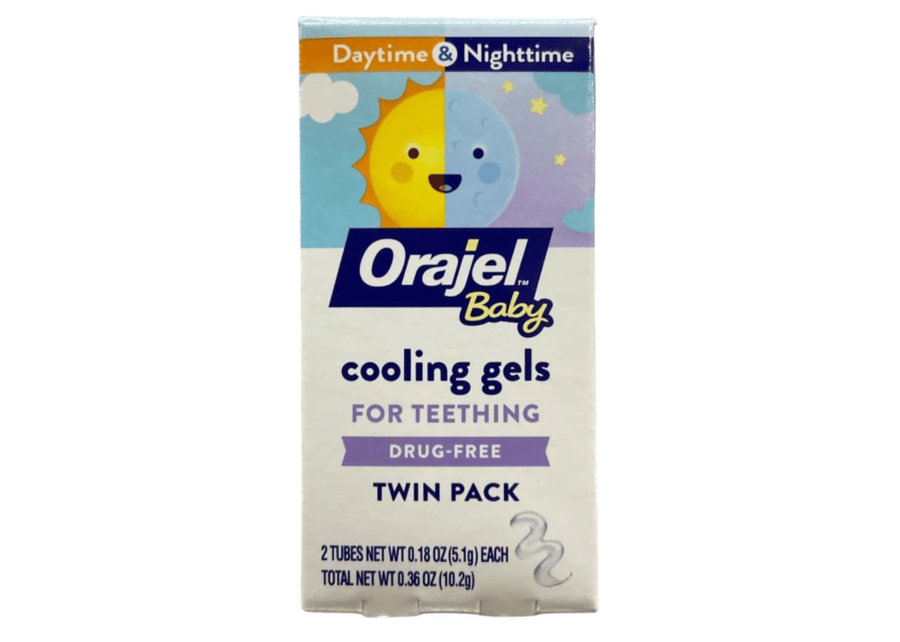 جل تبريد Orajel للأطفال للاستخدام النهاري والليلي، 0.18 أونصة (عبوة من قطعتين)