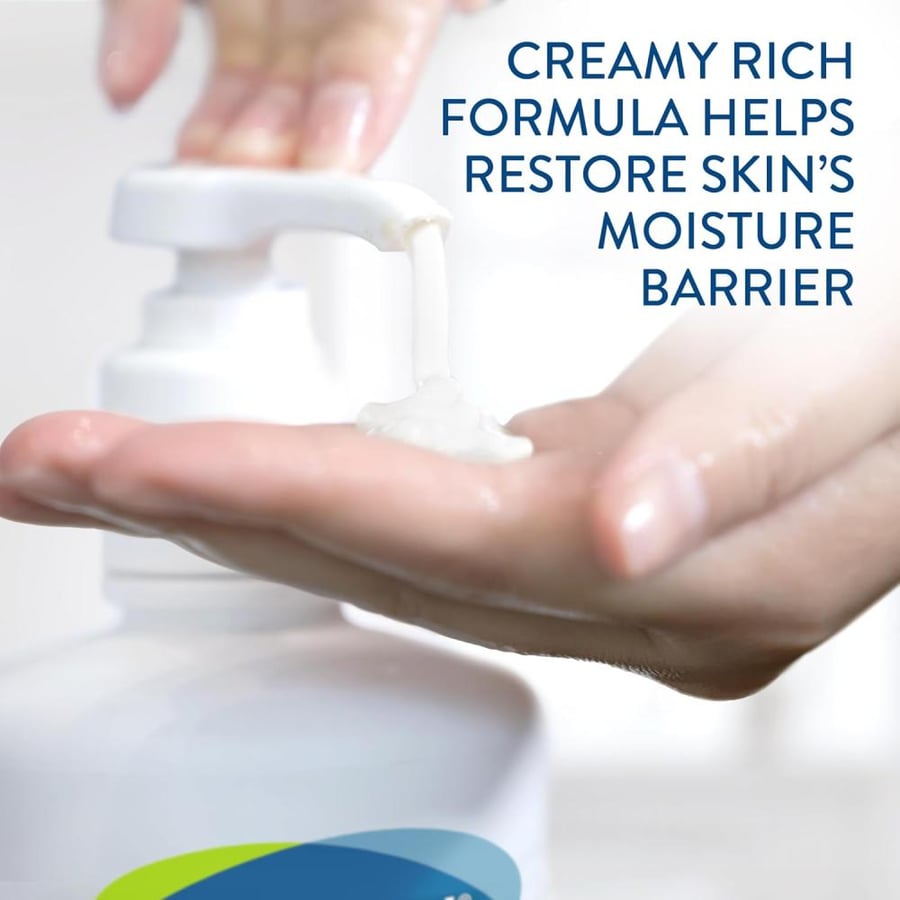 CETAPHIL Body Wash by, NEW Moisturizing Relief Body Wash for Sensitive Skin, Creamy Rich Formula Gently Cleanses and Gives 24 Hr Relief to Dry Skin,Hypoallergenic, Fragrance Free, 20 oz