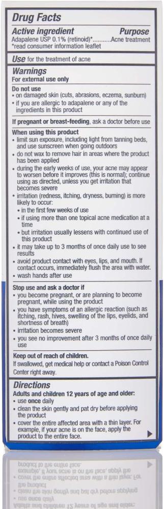 AcneFree Acne Free Adapalene Gel 0.1%, Once-Daily Topical Retinoid Acne Treatment, 30 Day Supply, 0.5 Ounce