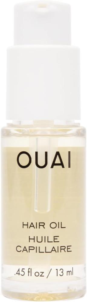 OUAI Travel Size Hair Oil - Heat Protection Oil for Frizz Control - Adds Shine and Smooths Split Ends, Colorfast Formula, Parabens, Phthalates and Sulfates Free - 13ml