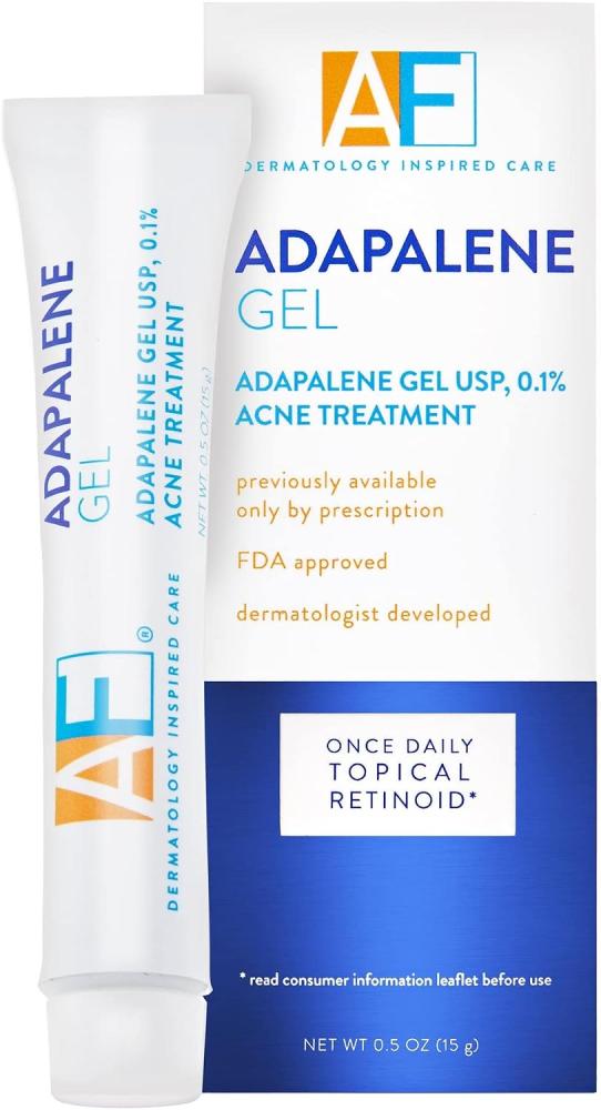AcneFree Acne Free Adapalene Gel 0.1%, Once-Daily Topical Retinoid Acne Treatment, 30 Day Supply, 0.5 Ounce