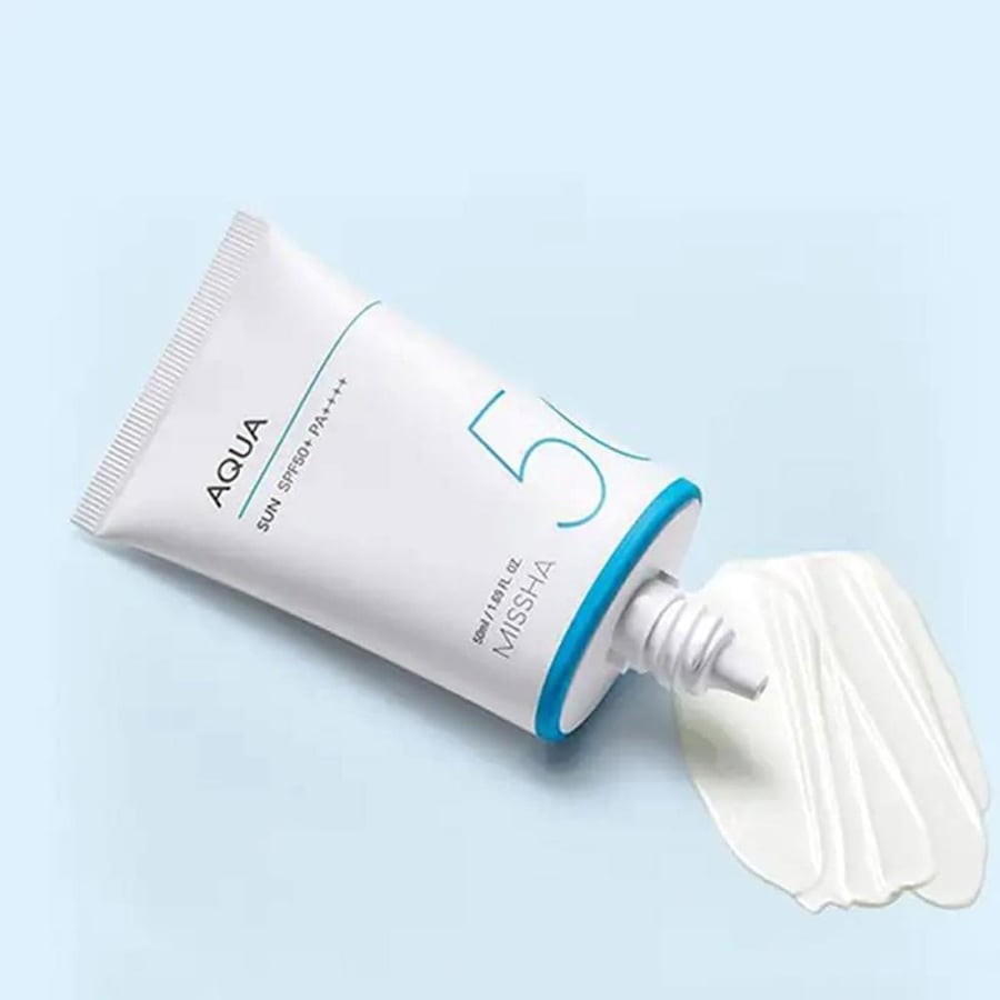 Missha All Around Safe Block Aqua Sun SPF50+/Pa++++ | Ideal For Oily Skin & Combination Skin | For Pleasantly Matt Finish | 50 Ml