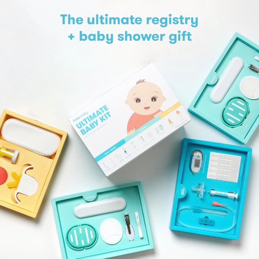Frida Baby Ultimate Baby Kit | The complete baby health & wellness, grooming, and teething kit