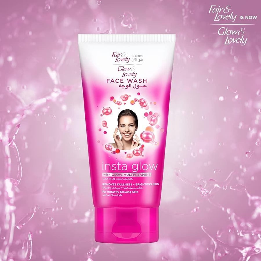Glow & Lovely Formerly Fair & Lovely Face Wash With Glow Multivitamins Instaglow To Remove Dullness & Brighten The Skin, 150Ml