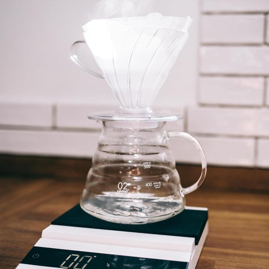 Hario V60 Paper Coffee Filters, Size 03, White, Untabbed