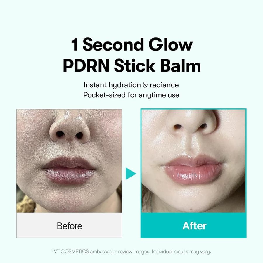 VT COSMETICS PDRN Essence Stick Balm Multifunctional Face and Neck Treatment, Anti-Wrinkle, Moisturizing, Makeup Base, Glass Skin Effect, 0.33oz/9.5g