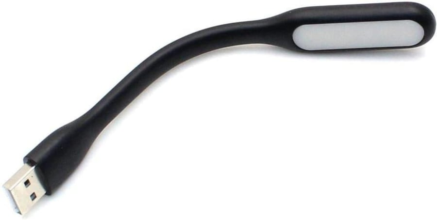 Mini USB LED Lamp Light for Laptop Portable and Flexible - Black