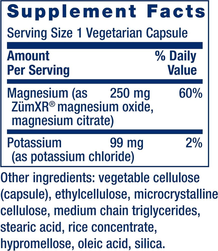 Life Extension, Potassium with Extend-Release Magnesium, 60 Vegetarian Capsules