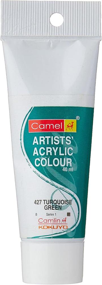 Camel Series 1 Artist Acrylic Colour 40 ml, 427 Turquoise Green