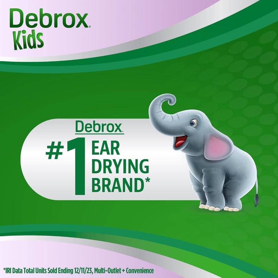 Debrox Kids Ear Discomfort Relief Drops for Water Clogged Ears, 1 Fl Oz