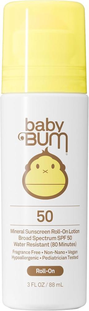 Sun Bum Baby Bum Mineral Sunscreen Roll-On Lotion SPF 50 3 fl oz