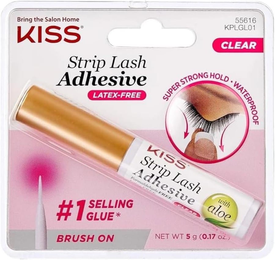 Kiss Strip Eyelash Lash Clear Adhesive 0.176 Oz.