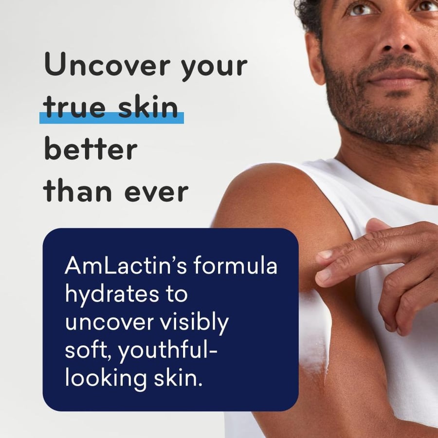 AmLactin لوشن Rapid Relief المرمم بالسيراميد، خالٍ من البارابين مع مضخة - 14.1 أونصة