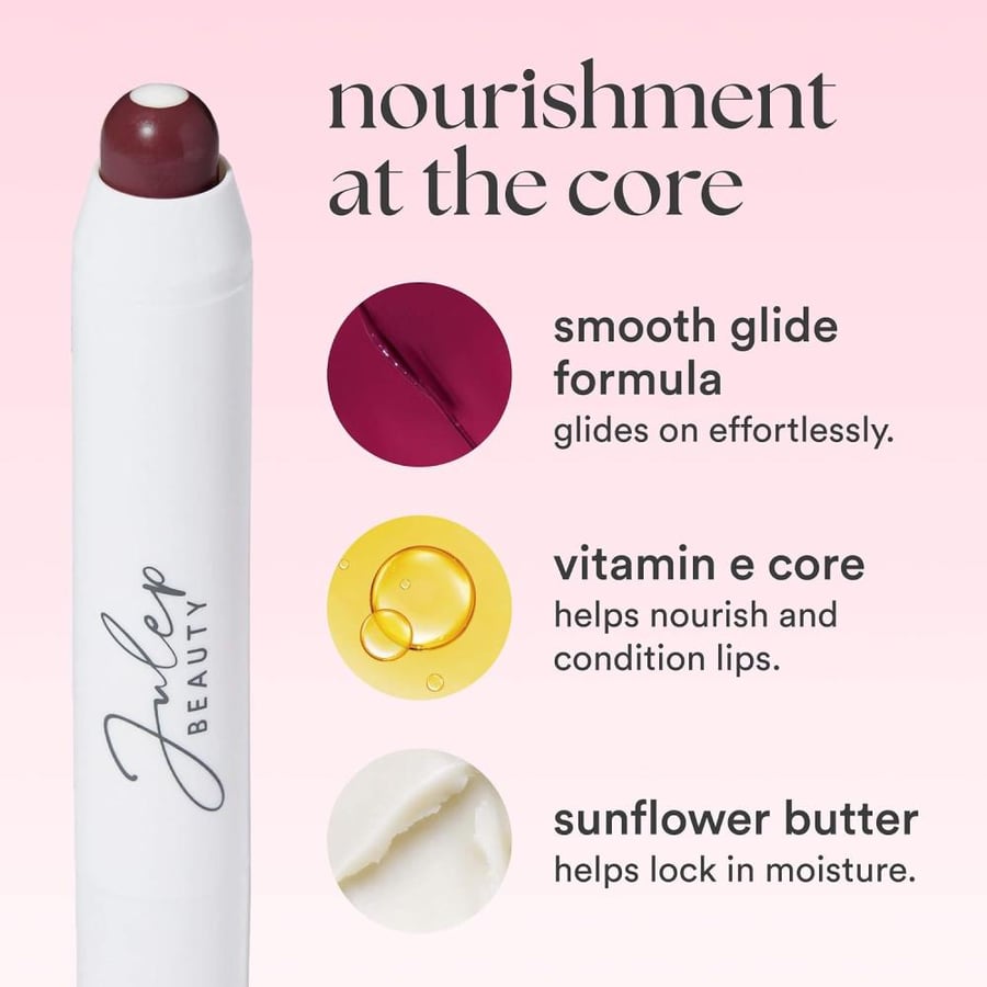 Julep It's Balm: Tinted Lip Balm + Buildable Lip Color - 90's Neutral - Natural Gloss Finish - Hydrating Vitamin E Core - Vegan