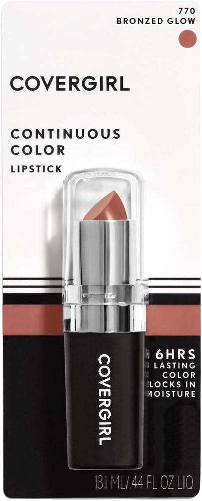 Covergirl Continuous Color Lipstick, 770 Bronzed Glow, 0.13 Oz (Packaging May Vary)