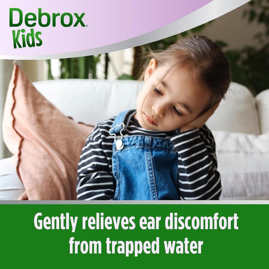 Debrox Kids Ear Discomfort Relief Drops for Water Clogged Ears, 1 Fl Oz
