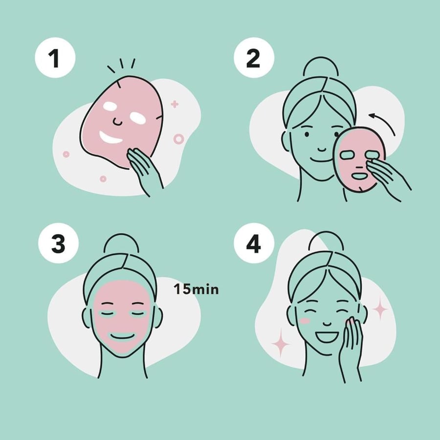 Celavi Cosmetics Collagen Facial Face Mask (12-Sheets) Classic Korean Skincare | Lighten, Moisturize, Tighten Skin | Diminish Dark Spots & Circles | Whiten, Brighten, Balance Pigmentation