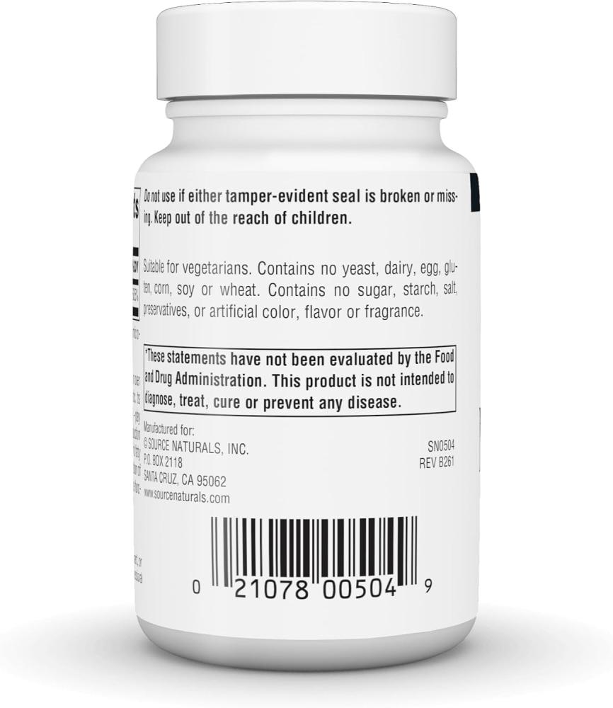 Source Naturals Niacinamide B-3, 100 mg Dietary Supplement - 250 Tablets