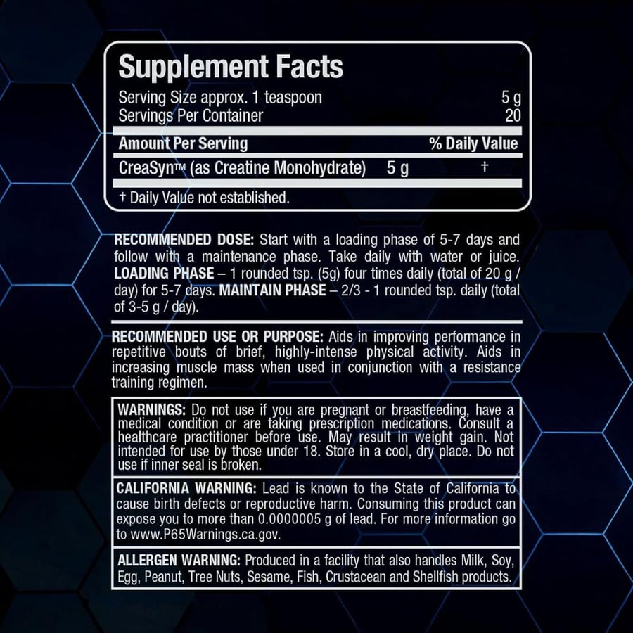 ALLMAX Nutrition Pharmaceutical Grade Creatine (100g/ 3.53oz)