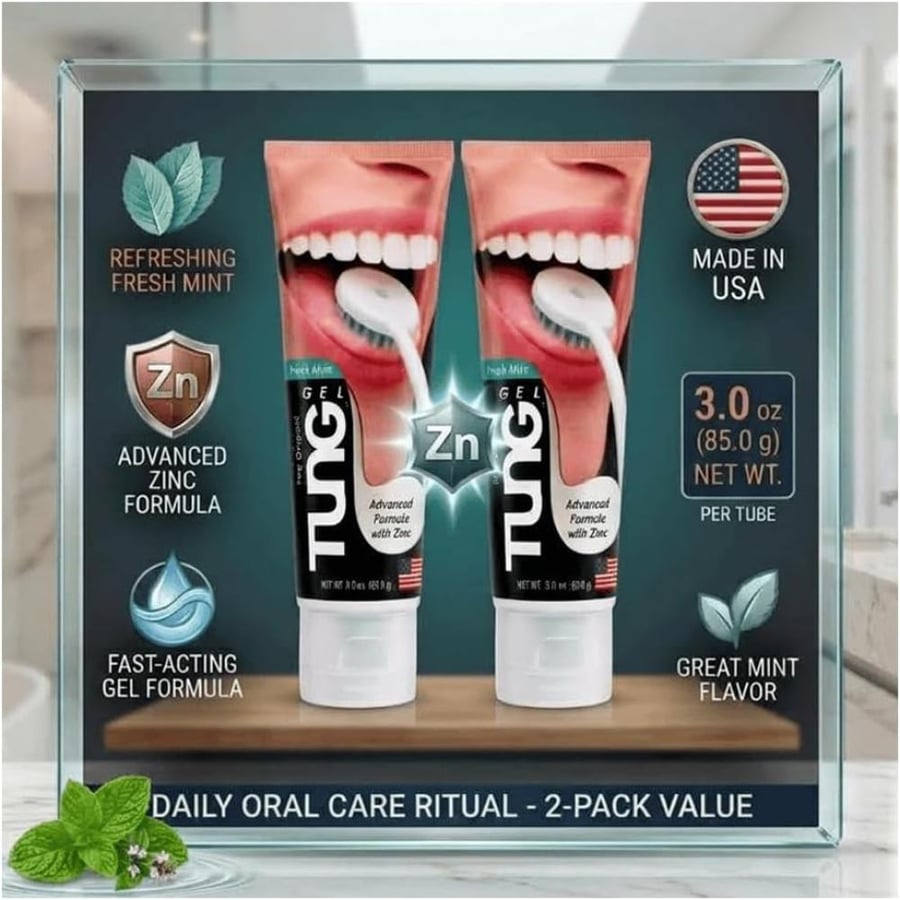 Tung Fresh Mint Gel/Tongue Cleaner - Pack of 2