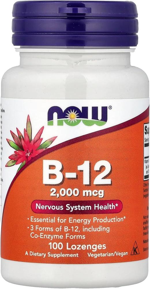 NOW Foods, B-12, 2,000 mcg, 100 Lozenges