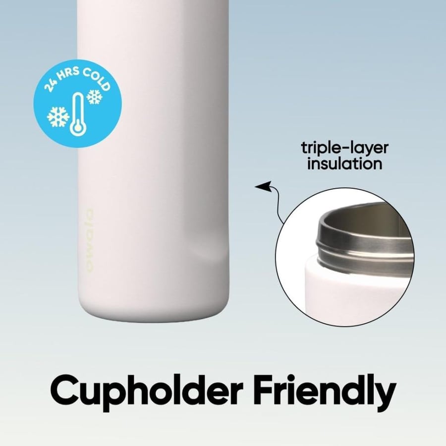 Owala FreeSip - Stainless Steel - 24-oz. - Mint/White (Iced Breeze) (Amazon) (A7)