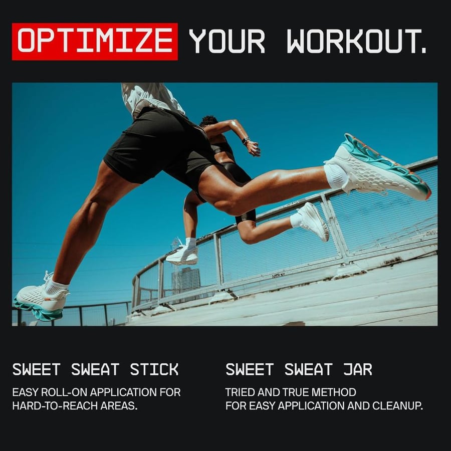 Sweet Sweat Workout Enhancer Roll-On Gel Stick - Makes You Sweat Harder and Faster, Use with Sweet Sweat Waist Trimmer
