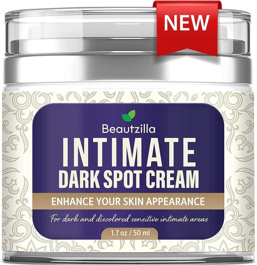 Beautzilla Intimate Area Dark Spot Corrector with Instant Results for Knees, Elbows, Underarms, and Thighs, White, 1.7 Fl Oz (Pack of 1)