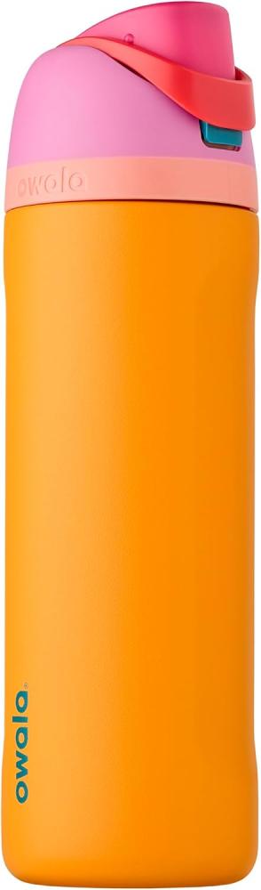 Owala FreeSip - Stainless Steel - 24-oz. - Orchid/Orange (Tropical) (Amazon) (A7)