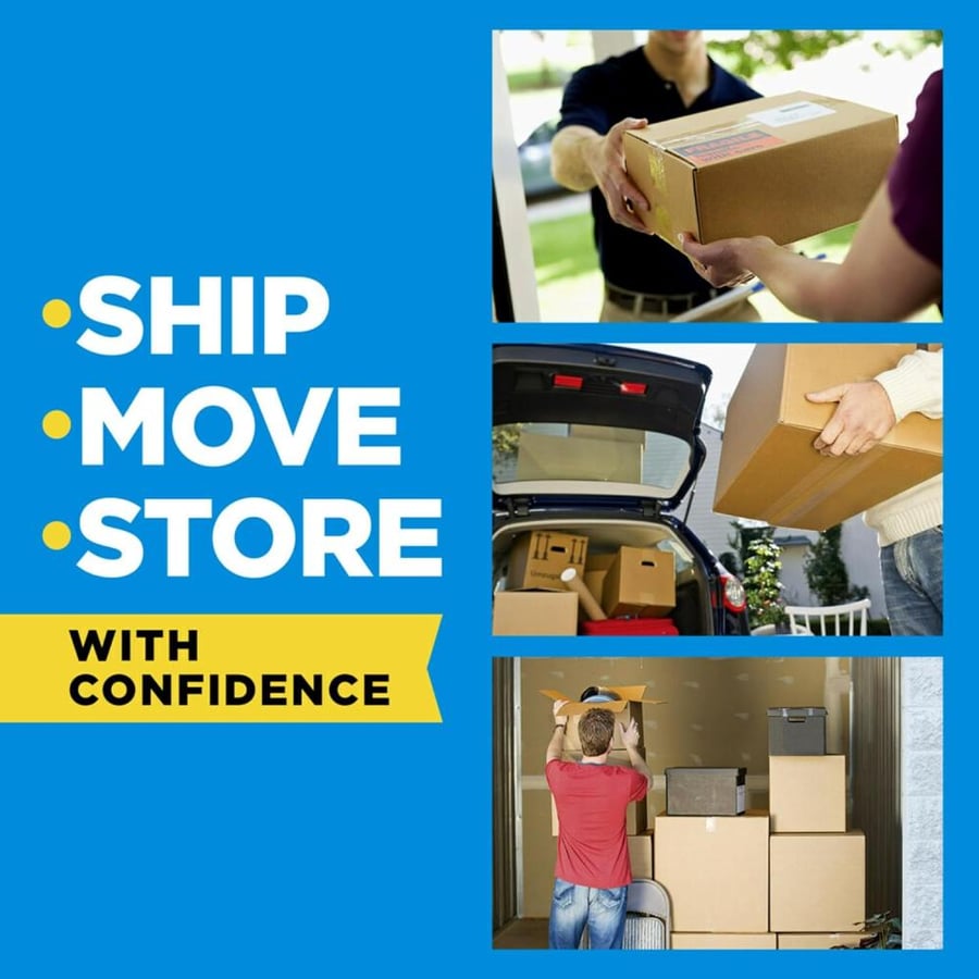 Scotch Heavy Duty Shipping Packaging Tape, 1 Roll with Dispenser, 1.88" x 22.2 Yards, 1.5" Core, Great for Packing, Shipping & Moving, Clear (142)