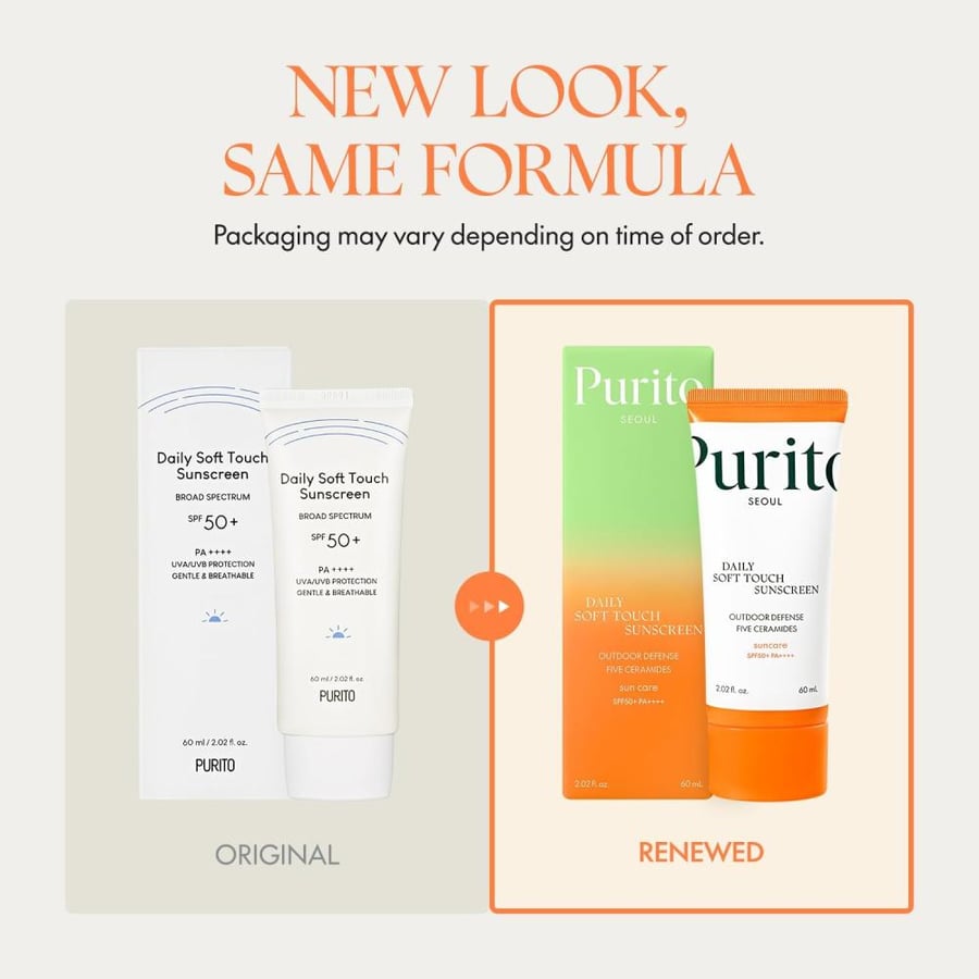 Purito Seoul واقي شمس Daily Soft Touch SPF 50+ PA++++ - 60 مل