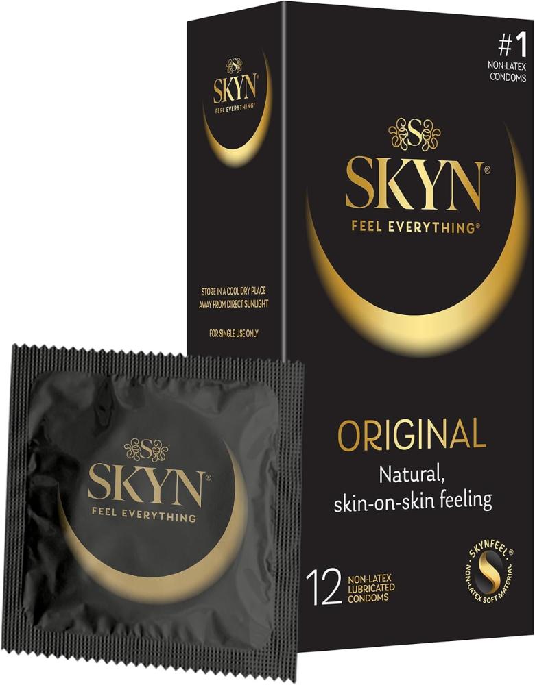 SKYN Non-Latex Lubricated Condoms, 12 Count