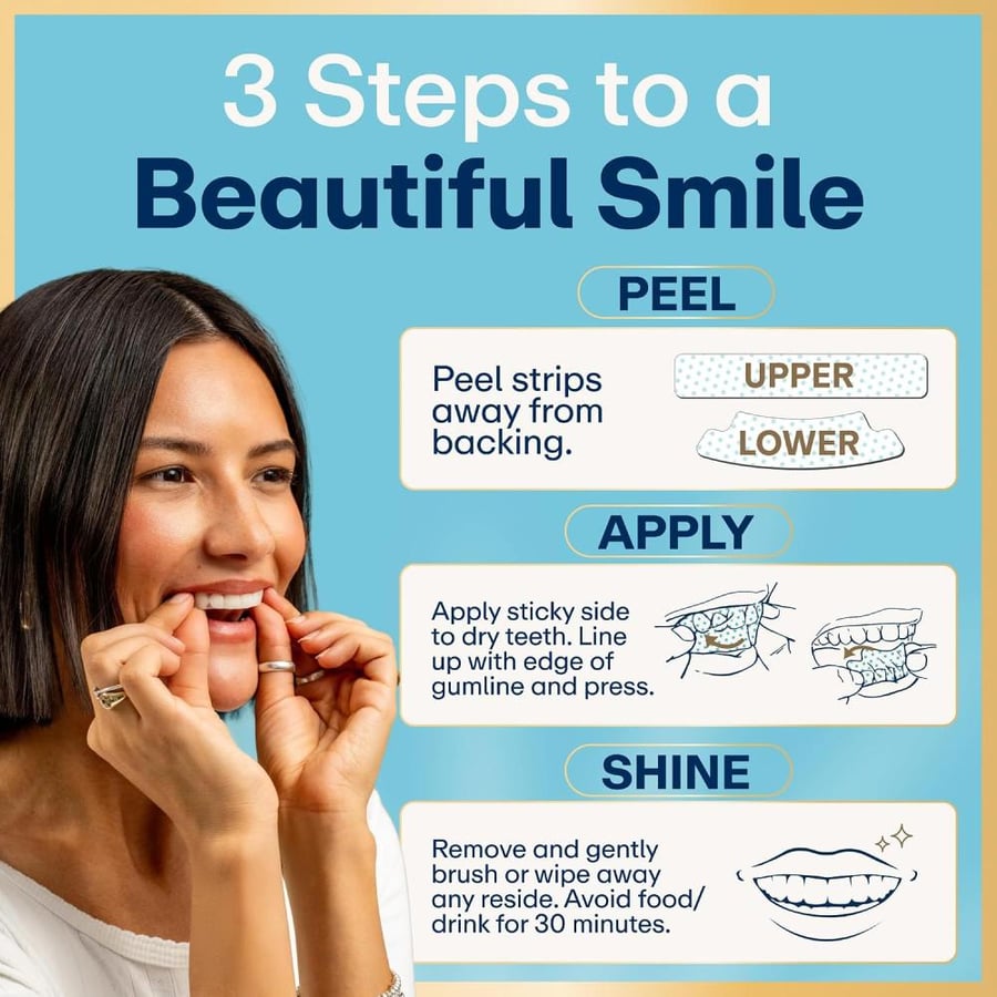 Lumineux Teeth Whitening Strips 7 Treatments - Enamel Safe - Whitening Without The Sensitivity - Dentist Formulated & Certified Non-Toxic