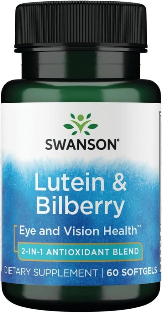 Swanson Standardized Lutein and Bilberry Eye Health 60 Sgels