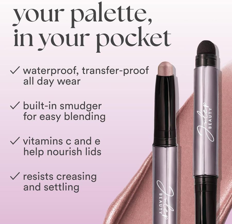 Julep Eyeshadow 101 Crème to Powder Waterproof Eyeshadow Stick, Onyx Black Matte