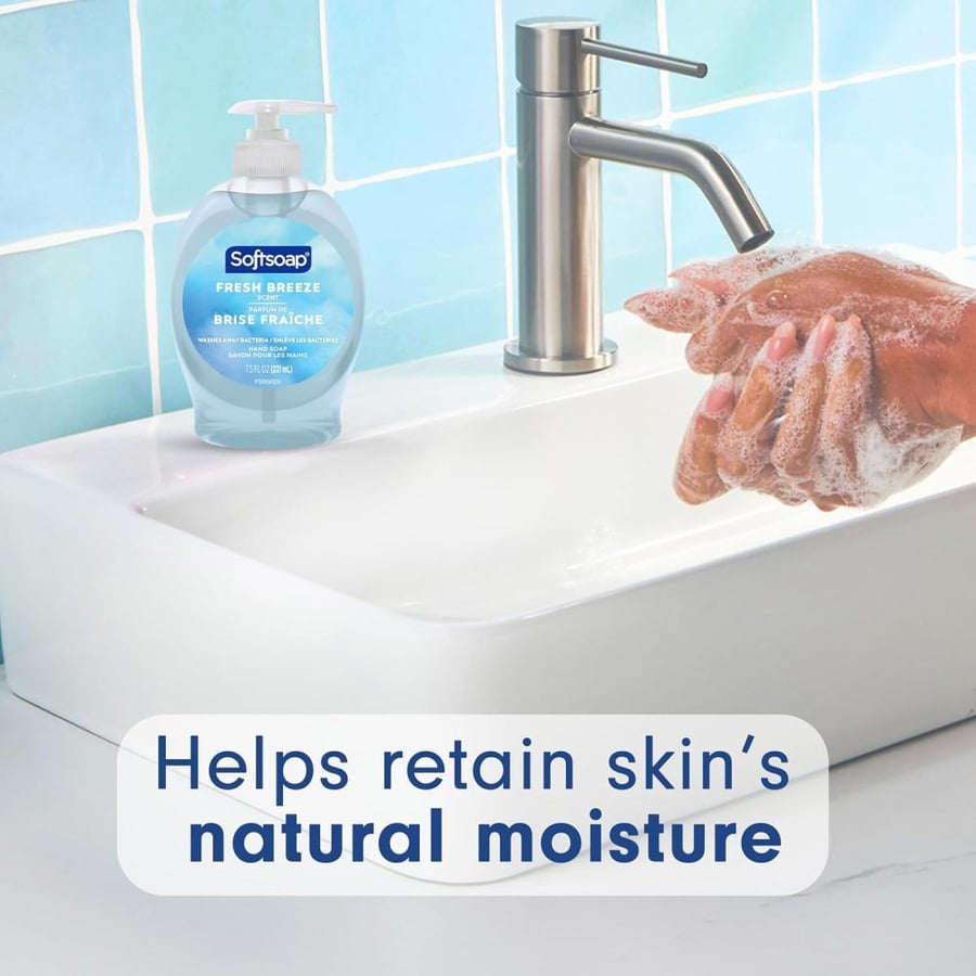 Softsoap Liquid Hand Soap, Fresh Breeze - 7.5 Fluid Ounce (Pack of 6)