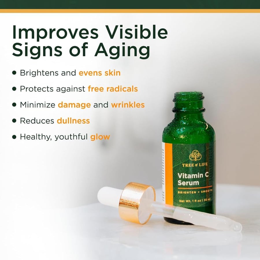 ToLB Anti Aging Serum Combo Pack - 98% Natural, 72% ORGANIC - Vitamin C Serum - Retinol Serum - Hyaluronic Acid Serum