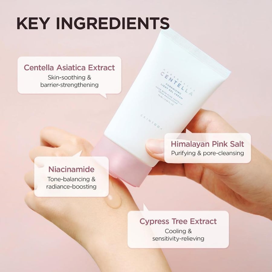 SKIN1004 - Madagascar Centella Poremizing Light Gel Cream 75 ml/Bath and body