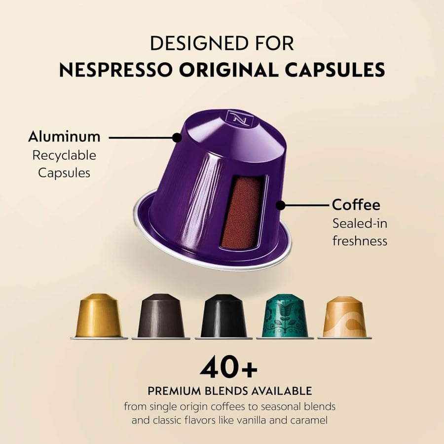 Nespresso Capsules OriginalLine, Ispirazione Variety Pack, Medium & Dark Roast Espresso Coffee, 50 Count Espresso Coffee Pods, Brews 1.35oz