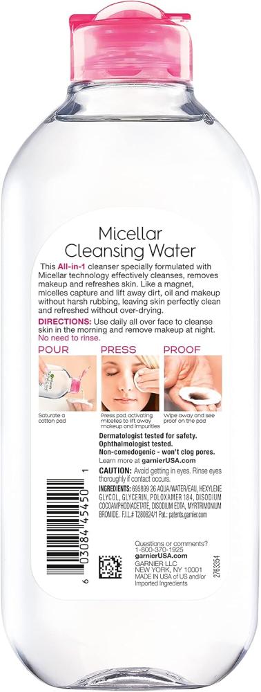 Garnier Micellar Cleansing Water All-In-1 for Women 13.5 oz Cleanser