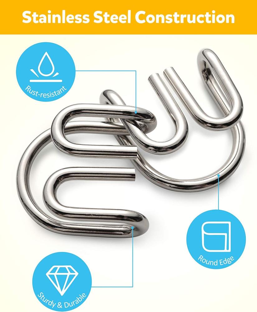 Coogam Metal Wire Puzzle Set of 16 with Pouch for Kid