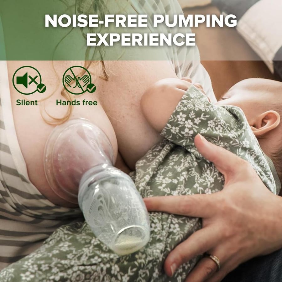 Haakaa Manual Breast Pump, Clear, 4oz/100ml