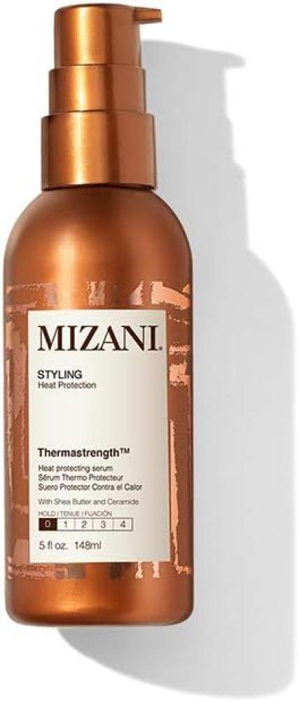 Mizani Thermastrength Heat Protecting Serum | Protects Hair From Heat Damage | with Shea Butter | for Curly Hair | 5 Fl Oz