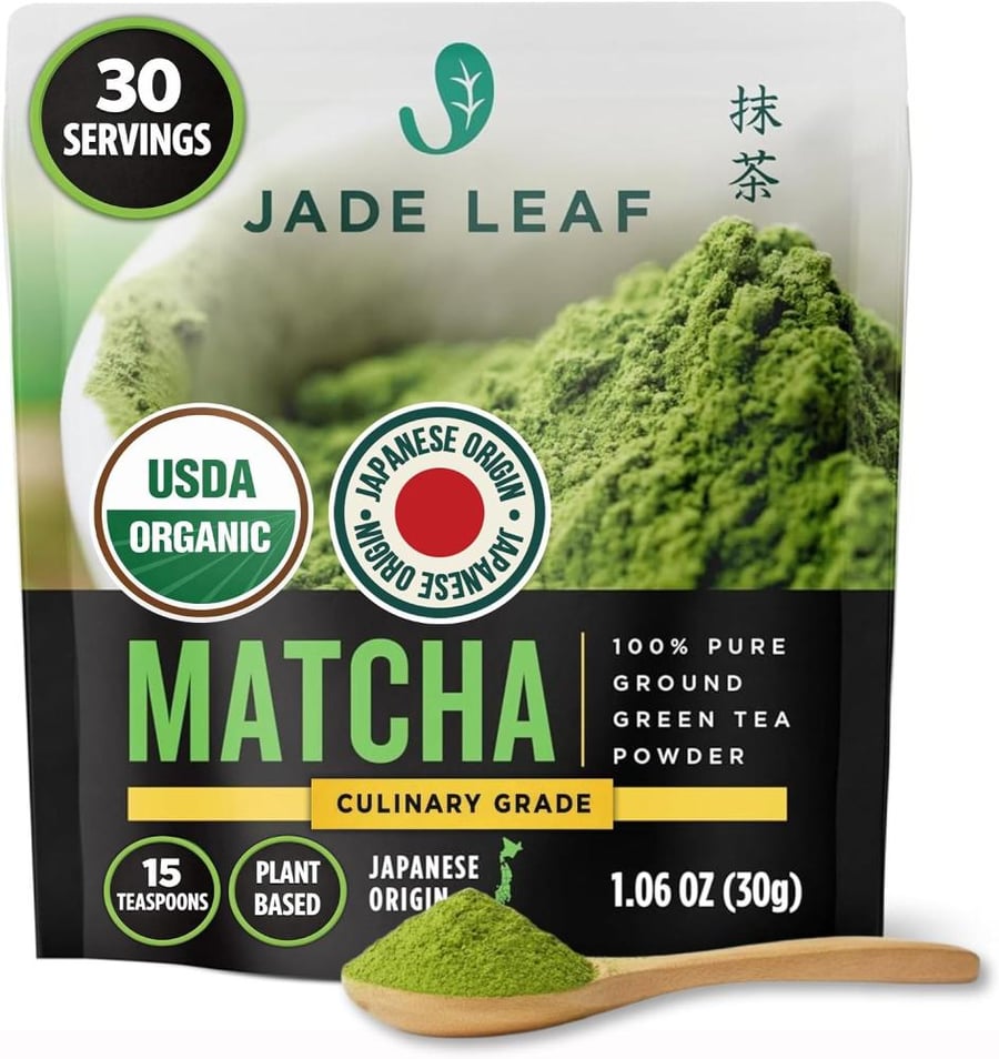 Jade Leaf Matcha Powder, Organic Culinary Grade, 30g / 1.06oz