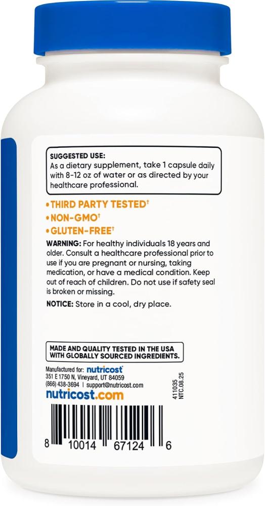 Nutricost L-Arginine L-Citrulline Complex 750mg, 120 Capsules - Non-GMO