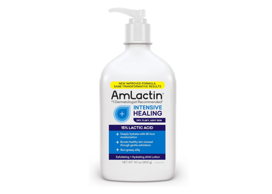 AmLactin لوشن Rapid Relief المرمم بالسيراميد، خالٍ من البارابين مع مضخة - 14.1 أونصة